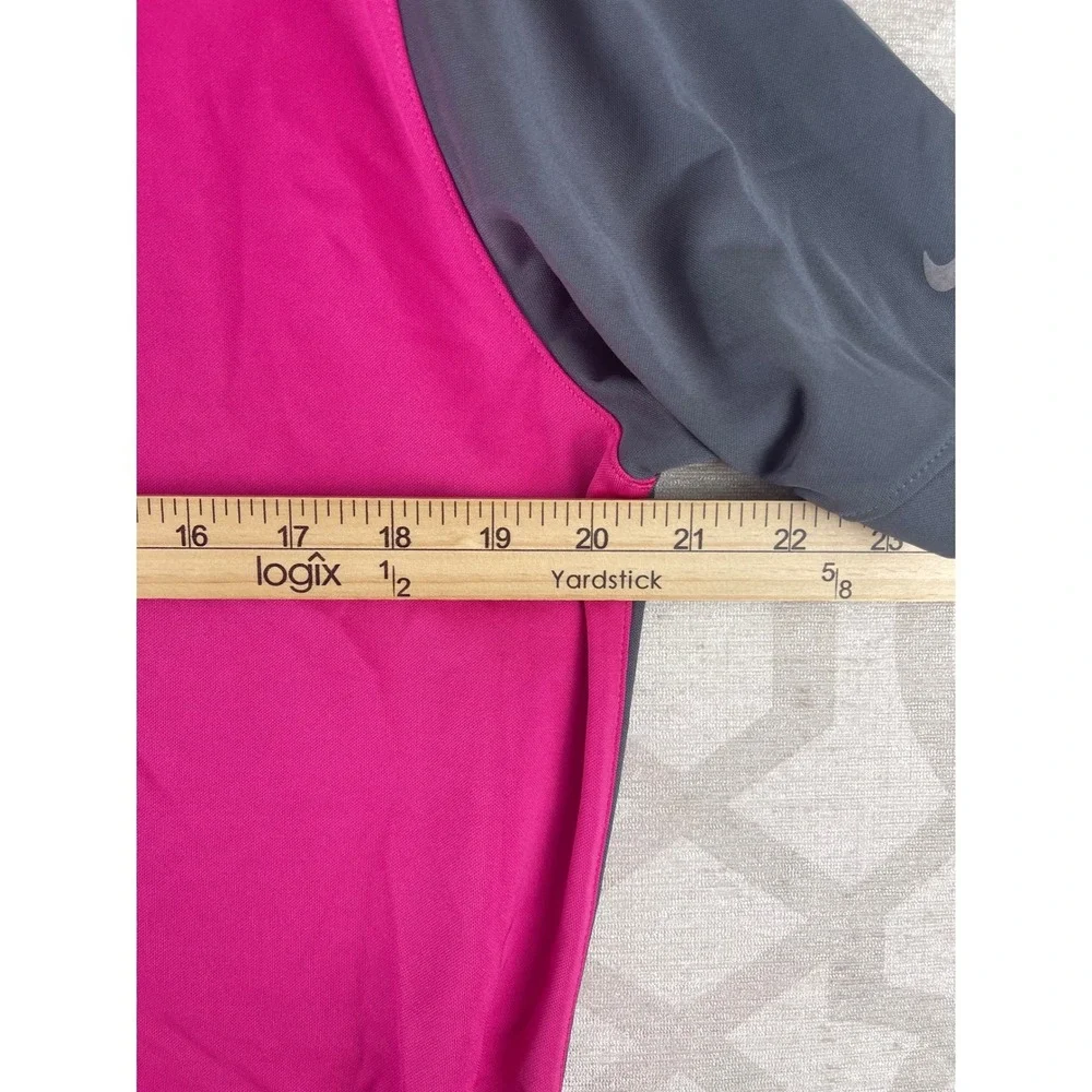 Nike Golf Dri-FIT Polo Shirt Mens Medium Pink Grey‎ Colorblock Special Olympics